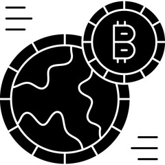 Bitcoin Icon Vector Element