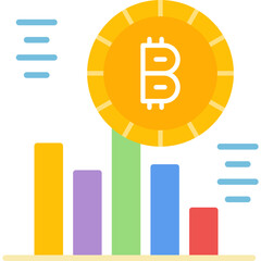 Bitcoin Icon Vector Element