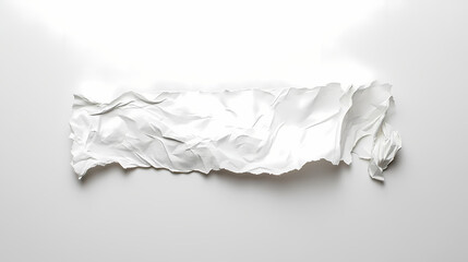 Obraz premium Sculptural White Crease A Study in Texture isolated on transparent background