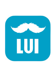 panneau lui moustache