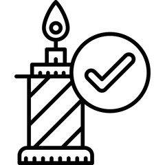 Candle Icon Vector Element