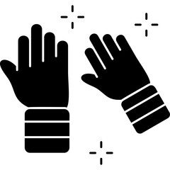 Mittens Icon Vector Element