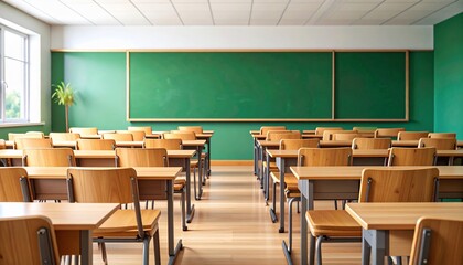 Empty Classroom,Ready for Students, Education, School, Learning