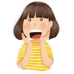 surprise little girl