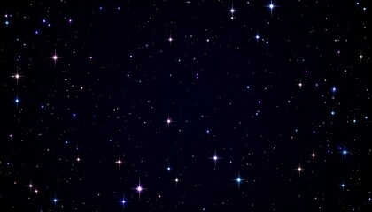 Fototapeta premium Sparkling Night Sky Background.