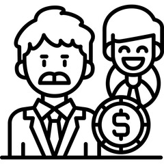 Bribe Icon Vector Element