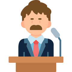 Politician Icon Vector Element