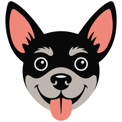 Funny mask for childrens party vector isolated white background