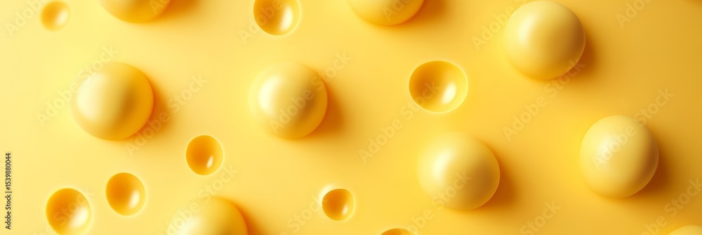Poster abstract cheese surface featuring bright lights and round bumps creating unique textures for designs