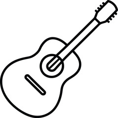acoustic guitar vector illustration