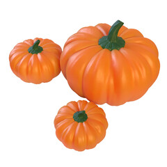 The Pumpkin for food or Holiday concept 3d Rendering.