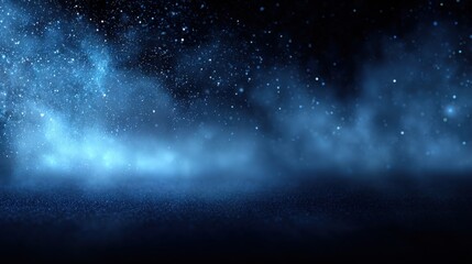 Stunning view of a starry night sky with dense galaxy clouds and sparkling stars