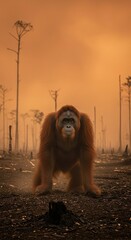 Orangutan Loss of Habitat Deforestation Conservation Wild Animals
