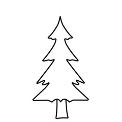 Fir Tree Outline 