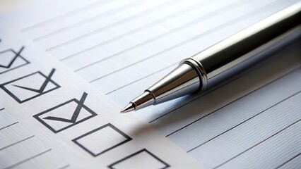 Checklist item verification with pen and paper