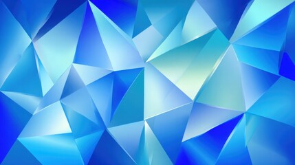 Obraz premium Vivid Blue Triangles: Abstract Geometric Vector Background