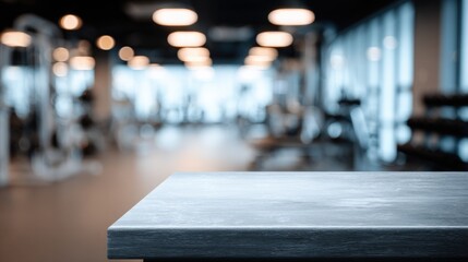 Empty Modern Fitness Gym Interior with Rowing Machines and Weight Equipment