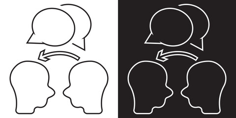 Training, coaching, conference, teamwork icon.  Vector illustration. EPS 10/AI