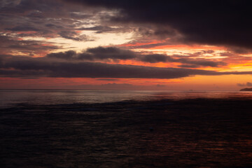 奄美大島の自然。朝の風景。