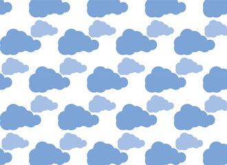 seamless pattern with clouds
