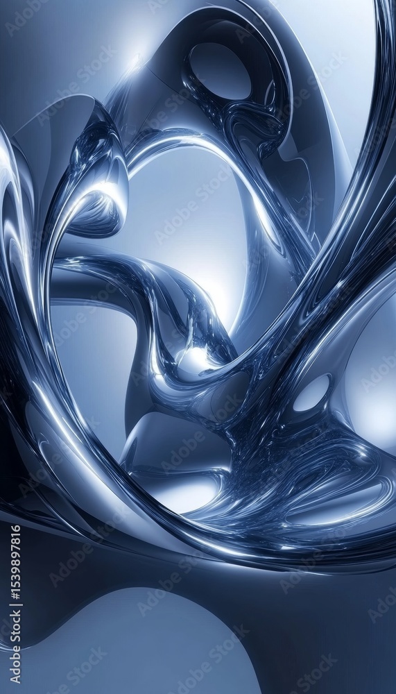 Aufkleber elegant abstract glossy crystal background with wave patterns for creative 3d design effects