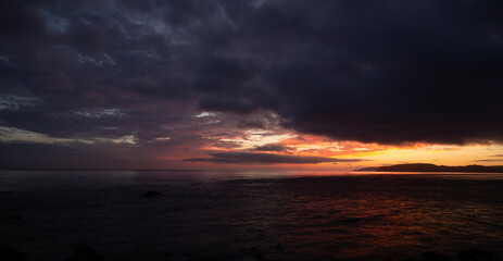 奄美大島の自然。朝の風景。