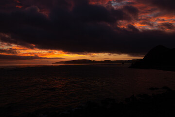 奄美大島の自然。日の出。