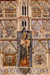 Saint Thecla’s cathedral, Tarragona, Spain. Chapel of Saint Mary, or Tailors’ chapel. Detail of...