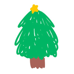 구불구불 빈티지 크리스마스트리