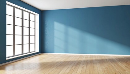 Obraz premium Sunny Blue Room Interior Design.