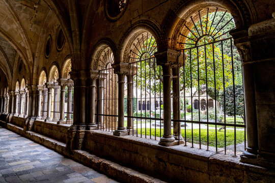 Saint Thecla&rsquo;s cathedral, Tarragona, Spain. Cloister