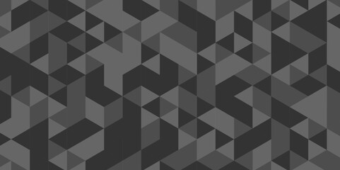 Overlap abstract random vector element modern overlay diamond triangle mosaic paper black and gray low polygon web brochure layer space texture background.	