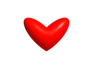 Cute Bunny Ear Heart Icon for Valentines Day, sweet message, romantic sticker, flirty emoji, kawaii chat, lovely decoration, love card design, and couple greeting. Vector Illustration