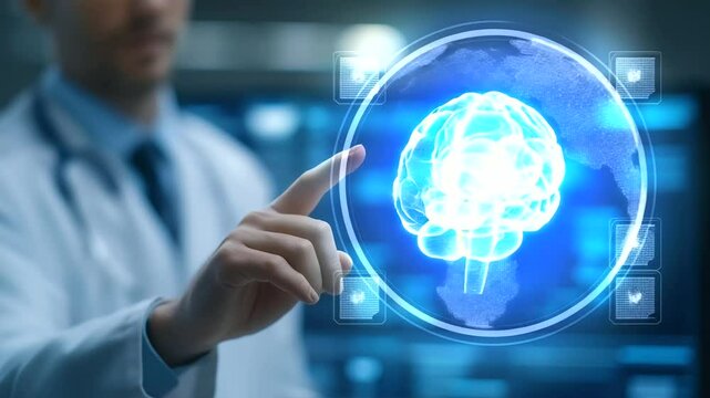 Cutting-edge AI technology revolutionizing brain diagnostics in contemporary healthcare.