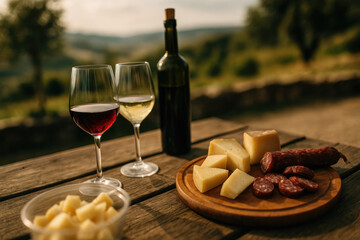 Authentic Rural Mediterranean Experience with Cheese, Wine, and Charcuterie from Southern Europe’s Finest Regions

