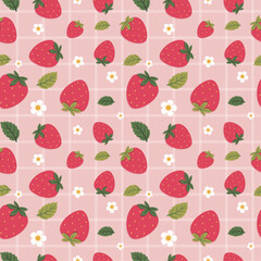 Fresh Strawberry Seamless Pattern