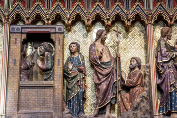 Obraz premium Notre-Dame cathedral, Paris, France. Choir enclosure