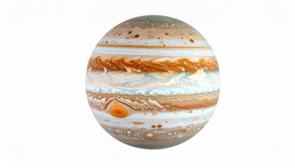 Jupiter's Atmosphere Swirling Clouds and Bands, gas giant, planetary science