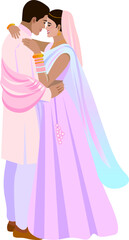 cute indian couple in love