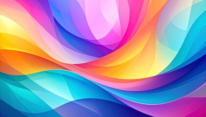 Vibrant Rainbow Wave Abstract Background, Abstract art, Background design