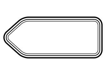 黒のラベル風の装飾フレーム