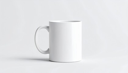 White Mug Mockup Clean Design, Simple Background, Product Showcase, Mug Design mug mockup, product design