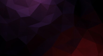Obraz premium Abstract geometric background with dark purple and red polygons