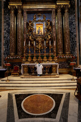 Obraz premium St. Maria Maggiore basilica, Rome, Italy. Cappella Paolina (or Borghese Chapel)