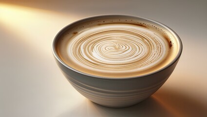 The delicate foam on top of a flat white