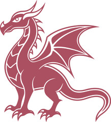 red dragon vector illustration