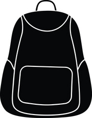 bag and cap on white