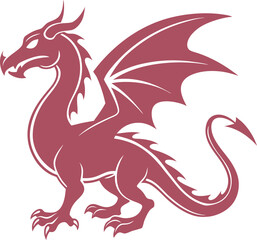 red dragon vector illustration