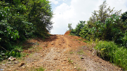 Dirt road somewhere in Sabah, Malaysia.