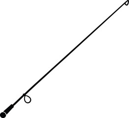 fishing rod isolated on white